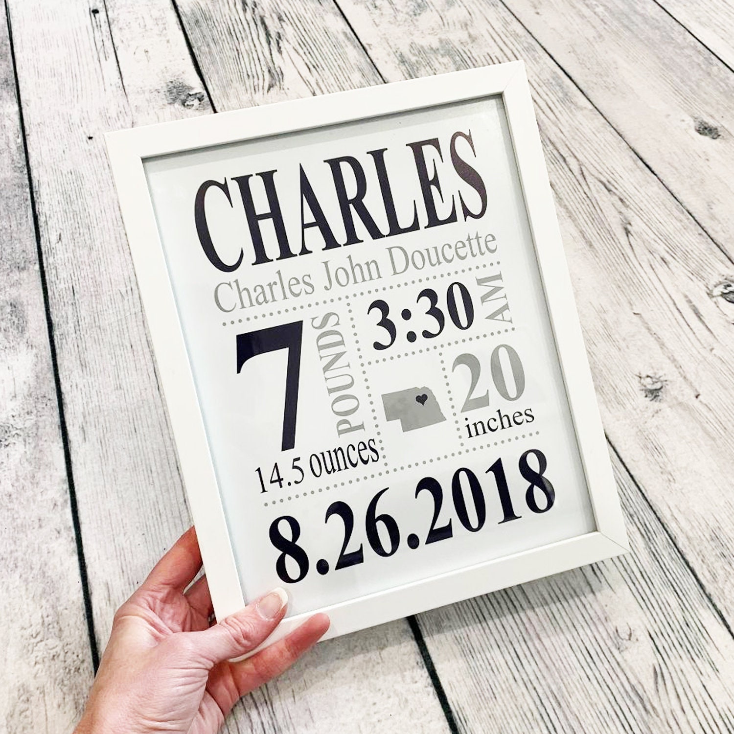 Baby Stats. Sign Square Birth Stats Sign - Birth Statistics Sign - Custom Birth Stats Wall Art ...