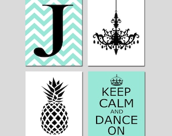 Teenage Girl Room Decor, Teen Bedroom Art, Tween Dance Decor, Set of 4 PRINTS OR CANVAS