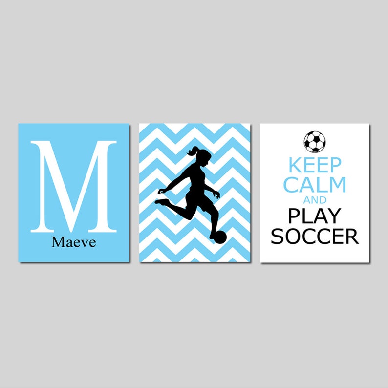 Girl Soccer Decor Soccer Wall Art Soccer Room Decor Soccer Etsy