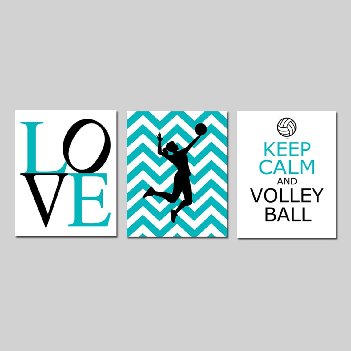 Volleyball Decor Girl Bedroom Decorations Volleyball Wall Art Etsy