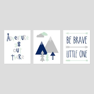 ADVENTURE Nursery Prints Adventure Nursery Art Mountain Nursery Art Boy ...