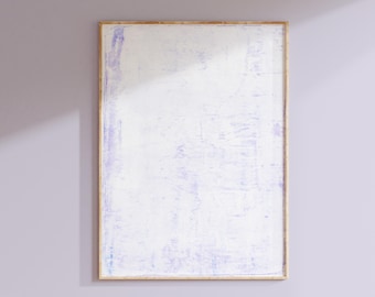 ラベンダーのアートプリントまたはキャンバス、夢のようなウォールアート、パステルパープルの抽象的なウォールアート、女の子向けのラベンダーの保育園の装飾
