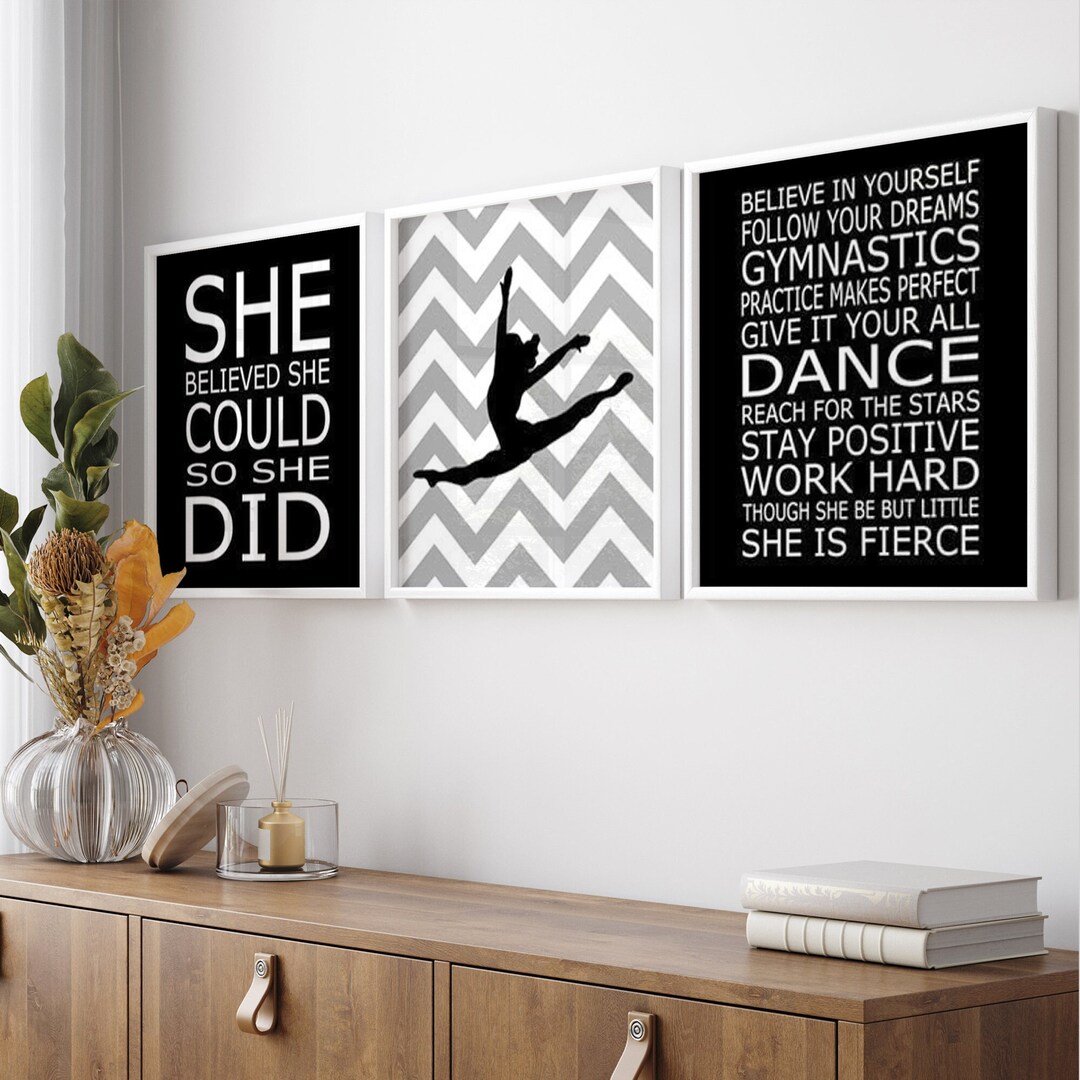 Girl Room Decor Dance Wall Art Girl Bedroom Decor Dance Room Decor