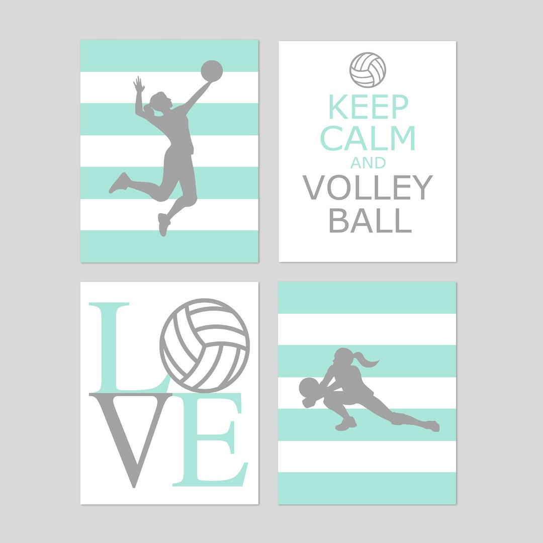 Volleyball Wall Decor, Girls Volleyball Gifts, Volleyball Wall Art for