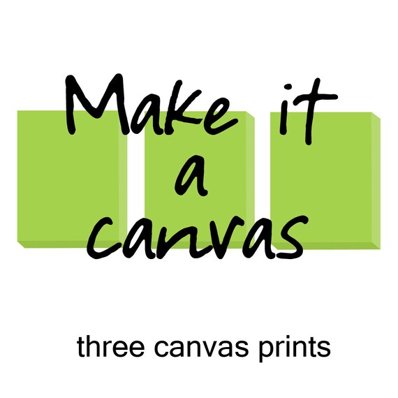 CANVAS ART Print - Nursery Canvas Artwork Gallery Wrap - Set of Three Ready to Hang Canvases - Choose the Design, Colors, Size
