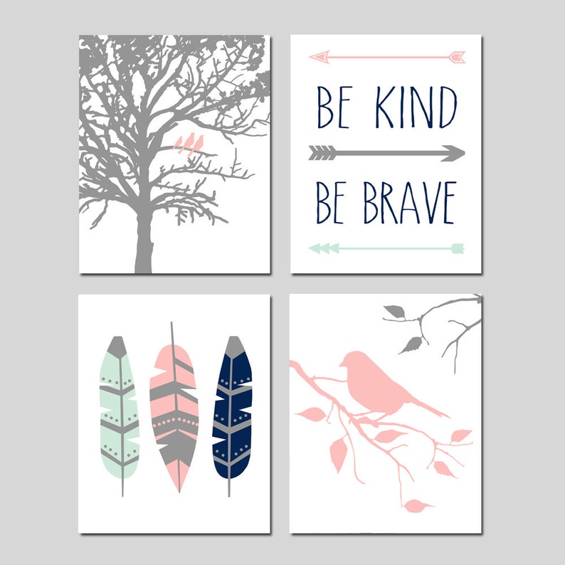 feather nursery decor