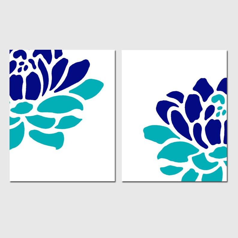 Floral Love Trio Set of Three 8x10 Prints Modern Wall Etsy