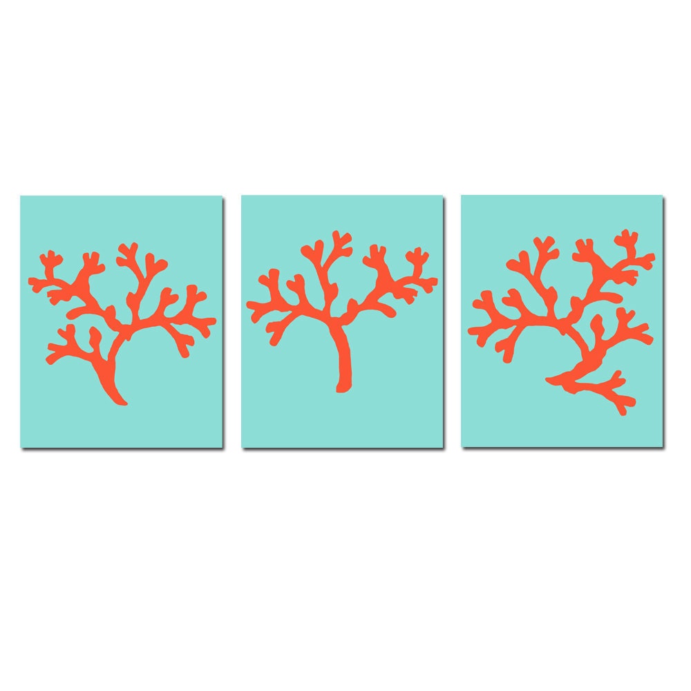 Coral Wall Art Coral Decor Coral Beach Art Coral Art Sea Life Etsy