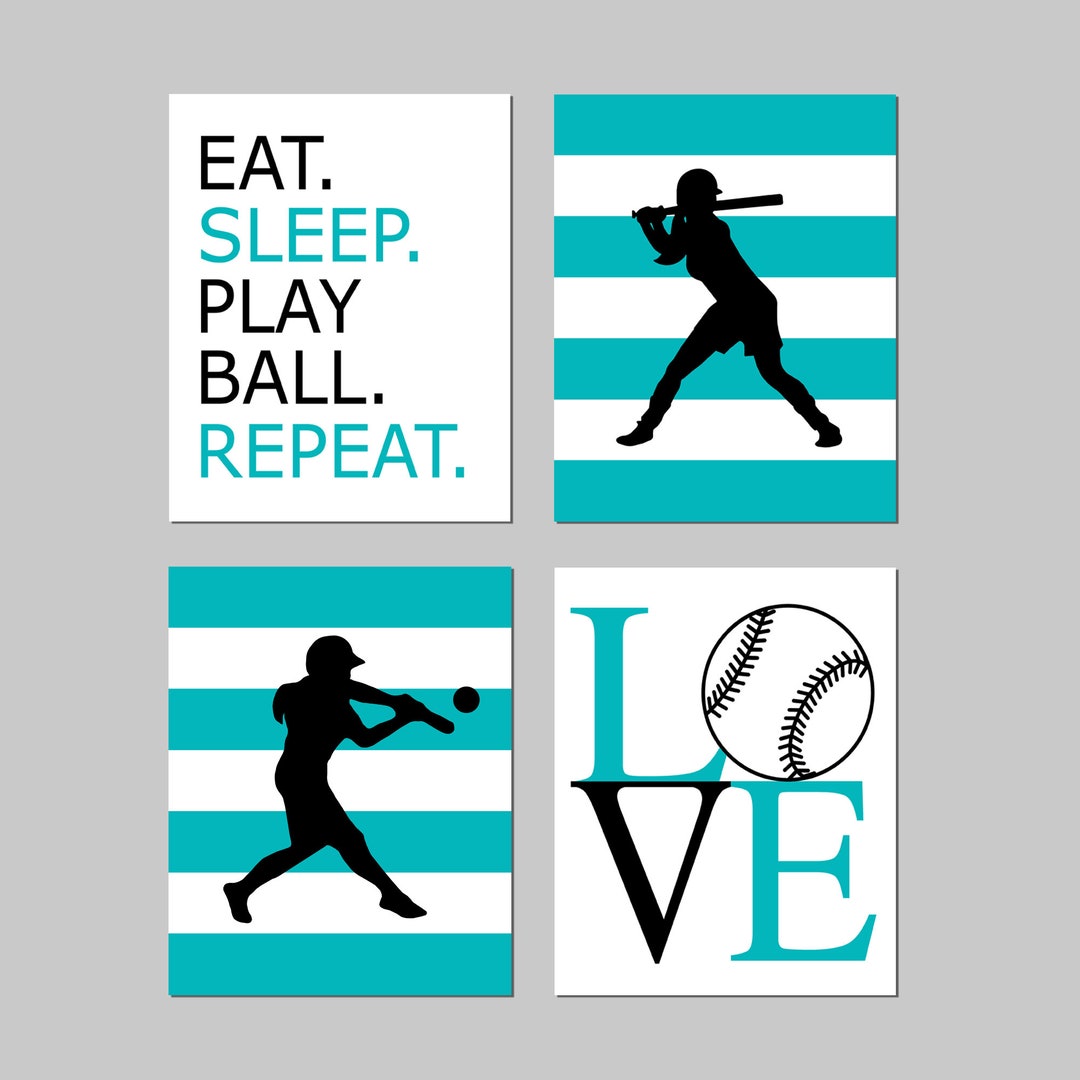 Softball Decor, Girls Softball Gifts, Softball Room Decor, Softball