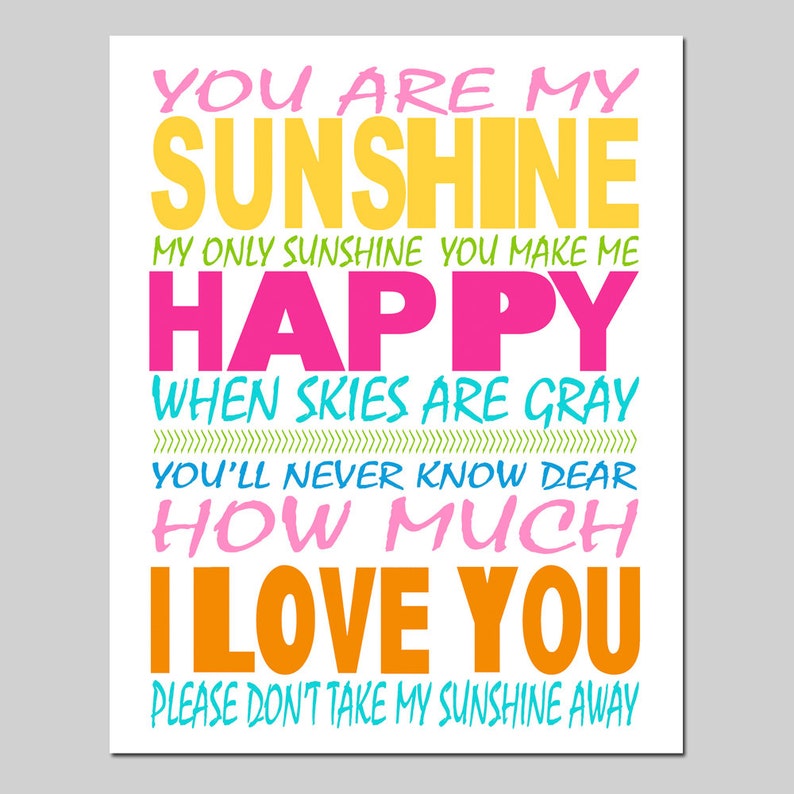 free printable you are my sunshine free printable you are my sunshine
