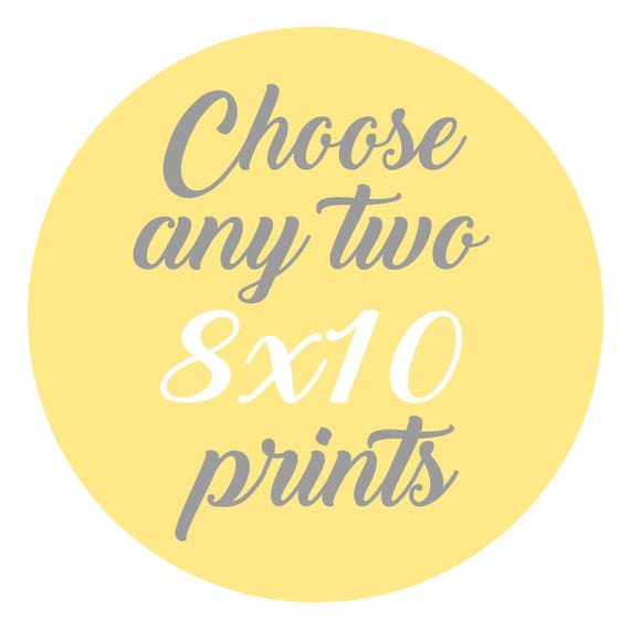 SALE - Mix and Match - Create Your Own Set - Choose Any Two 8x10 Inch Prints - You Choose The Prints and Colors