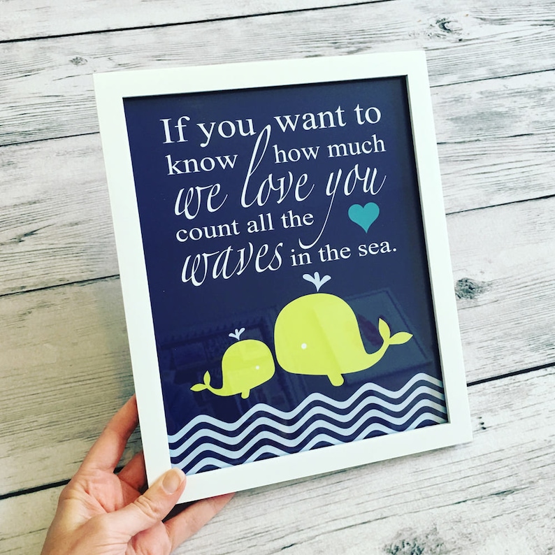Whale Nursery Decor Whale Nursery Art If You Want to Know How Etsy