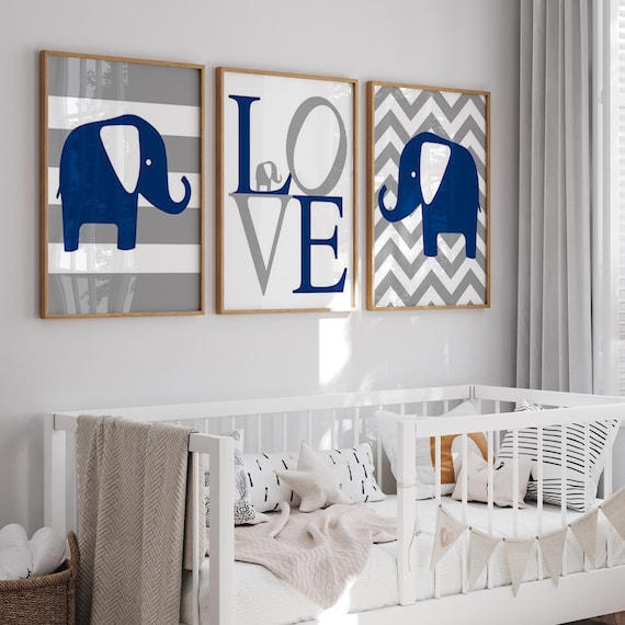 Navy Blue Elephant Nursery Navy Elephant Baby Nursery And Childrens