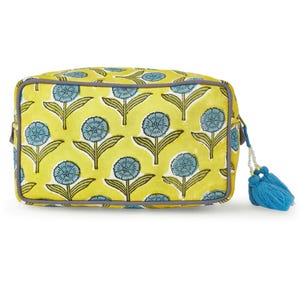 Blue Flower Stylish Cotton Clutches For Women Hand Pouch Traditional Block Print Fabric Premium Quality Cotton Gift For Mother&#39;s Day