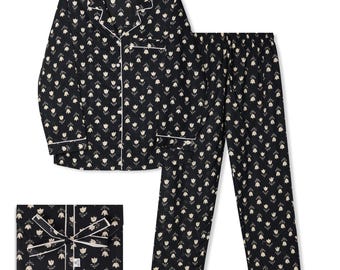 Floral Cotton Pajama Set: Soft Button-Down PJs