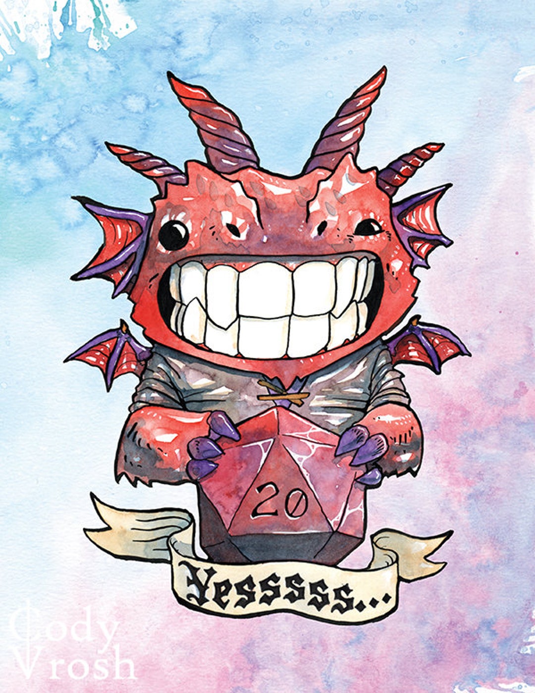 Dragon Art, Dnd Gifts, Role Playing Games, D and D Gifts, D20 Dice