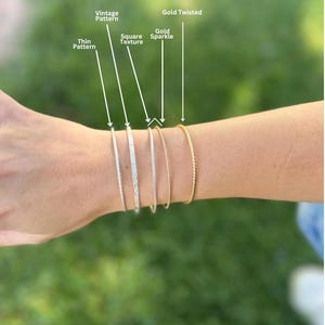 Specialty Gold Filled and Sterling Silver Bangles + Bar Connectors for PJ