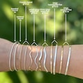 Sterling Silver and Gold Filled Bangles for Permanent Jewelry