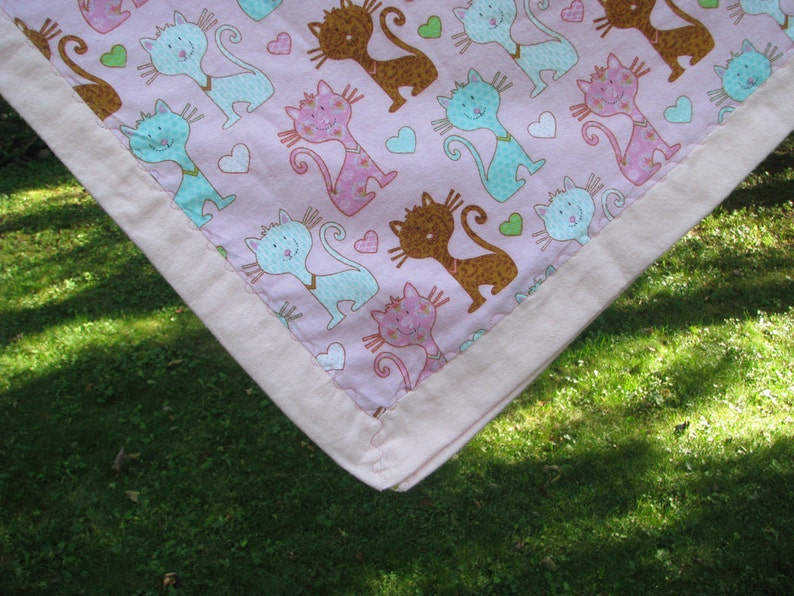 Cat Print Receiving Blanket