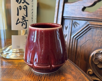 Oxblood whiskey cup