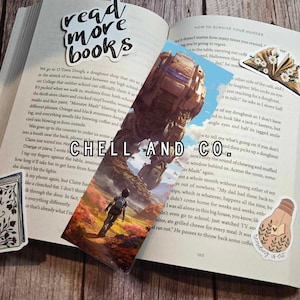 Sci-Fi Robot Bookmark - Dystopian Bookmark - Science Fiction Bookmark - Futuristic Robot Design - Gift for Sci-Fi Lovers - Bookworm Gift
