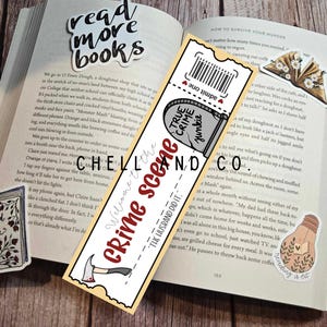 True Crime Bookmark - True Crime Obsession - Crime Scene Bookmark - Perfect for for Mystery Readers - Admission Ticket Bookmark