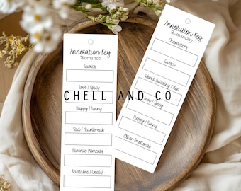 Annotation Bookmark - 2x6 Size - Multiple Genre Options (Digital Download)