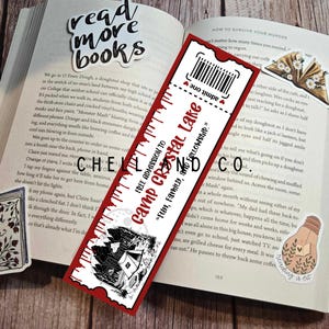 Camp Horror Bookmark - Slasher Film Bookmark - Perfect for Fans of Horror - Eerie Camp  Bookmark - Admission Ticket Bookmark
