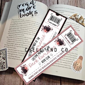 Dark Romance Bookmark - Dark & Charming Romance - Spicy Romance Bookmark - Perfect for Dark Romance Enthusiasts - Admission Ticket Bookmark