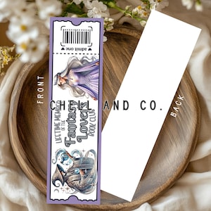 Fantasy Readers Bookmark - Fantasy Lovers Bookmark - Epic Fantasy Bookmark - Perfect for Fantasy Reads - Admission Ticket Bookmark