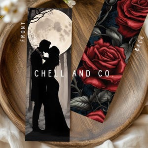 Dark Romance Bookmark - Gothic Couple - Morally Gray Romance - Moody Floral - Spicy Dark Romance Bookmark - Perfect for Romance Readers