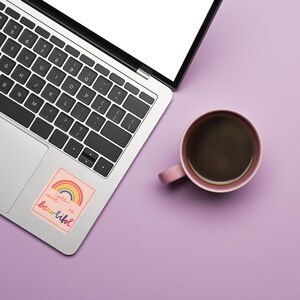 All art is beautiful Sticker, Rainbow, Handmade, Laptop Sticker, Water bottle sticker, perfect gift for art lovers, craft lovers, cute.