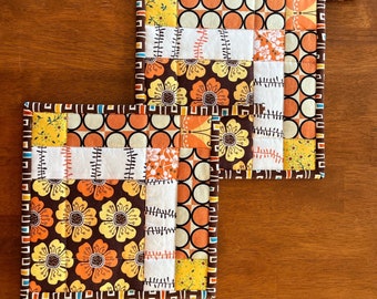 Patchwork Potholders - Set of 2