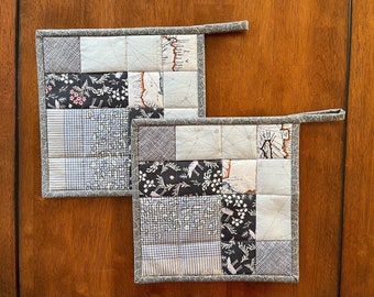 Patchwork Potholders - Set of 2