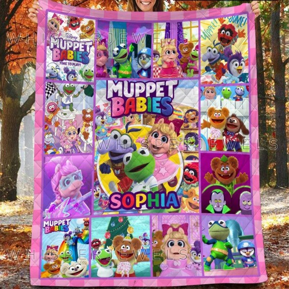 Muppet Babies Quilt Fleece Blanket Muppet Show Characters Etsy