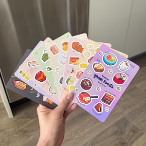 Ghibli Food Sticker Sheet | matte vinyl weatherproof | anime japanese food | aesthetic cute realistic | laptop water bottle journal image 5