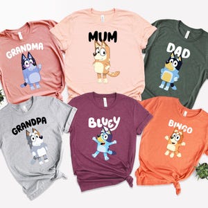 Blue Mom Dad Shirt Family Matching Shirt, Blue Dog Mum Shirt, Blue Dog Dad Shirt, Blue Dog Family Shirts, Disney Shirt, Family Matching Tee
