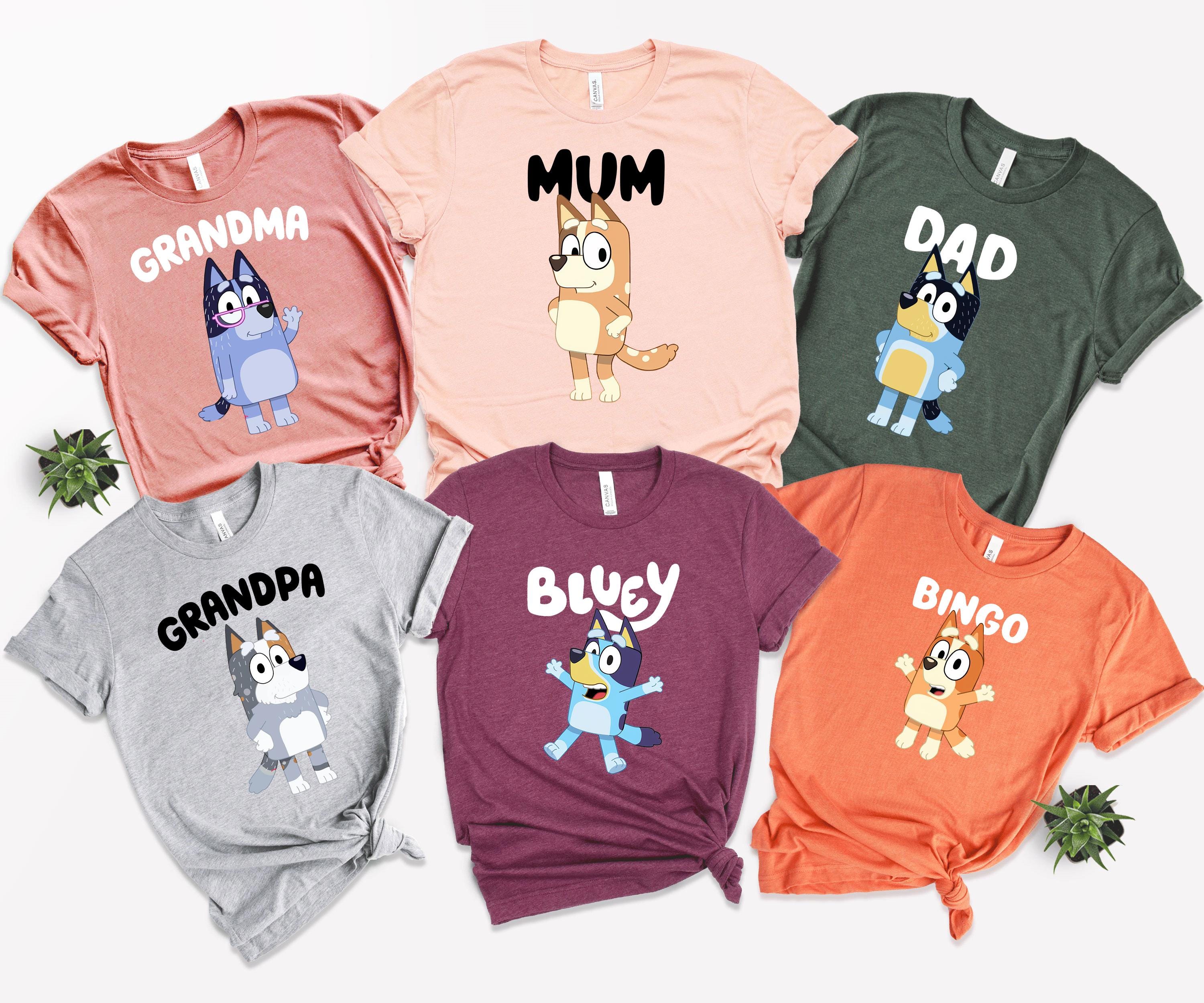 Blue Mom Dad Shirt Family Matching Shirt, Blue Dog Mum Shirt, Blue Dog ...