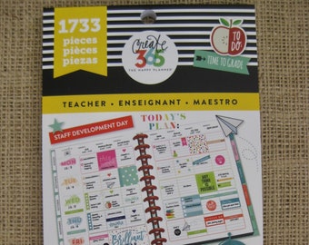 Teacher Create 365 Happy Planner Sticker Value Pack (1733 stickers/Pkg) Me & My Big Ideas (PPSV-14)