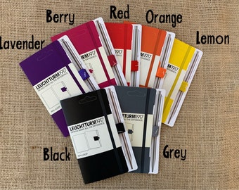 Colored Pen Loop (Warm Shades), Self-Adhesive Pen/Pencil Holder Attaches to Journal, Notebook, Binder or Book