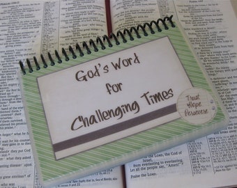 Laminated Bible Verse Cards, God's Word for Challenging Times, Spiral-Bound