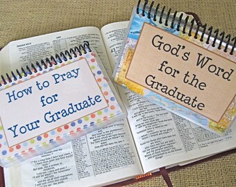 SALE - How to Pray for Your Graduate/God's Word for the Graduate - Combo Set, Spiral-Bound, Laminated Prayer Bible Verse Cards