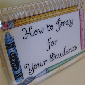 How to Pray for Your Students, Spiral-Bound, Laminated Prayer Cards image 1