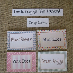 SALE How to Pray for Your Husband/How to Pray for Your Wife PERSONALIZED Set, Spiral-Bound, Laminated Prayer Cards image 4