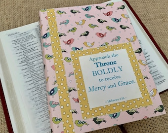 Legacy Prayer Journal, Bound Book, Multicolored Birds with Mustard and White Polka Dot Accents