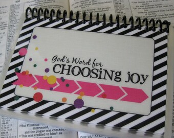 God's Word for Choosing Joy, Scripture Memorization Cards, Laminated and Spiral-bound