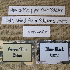 SALE How to Pray for Your Soldier/God's Word for a Soldier's Heart Combo Set, Spiral-Bound, Laminated Prayer Cards/Bible Verse Cards image 5