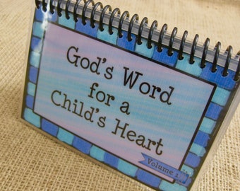 God's Word for a Child's Heart - Volume 1, Spiral-Bound, Laminated Bible verse cards