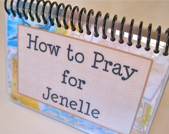 How to Pray for Your Grown Children, PERSONALIZED, Spiral-Bound, Laminated Prayer Cards