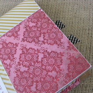 Decorative Washi Tape Paper Clips, Set of 10, Black Stripe image 3